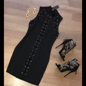 Sleeveless black dress